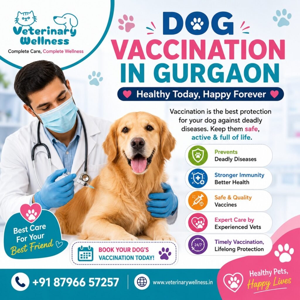 Dog Vaccination in Gurgaon: Healthy Today, Happy Forever