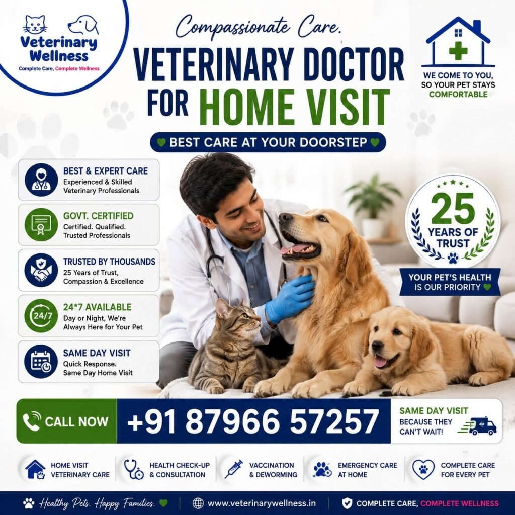 Veterinary Doctor for Home Visit – Expert Care at Your Doorstep!
