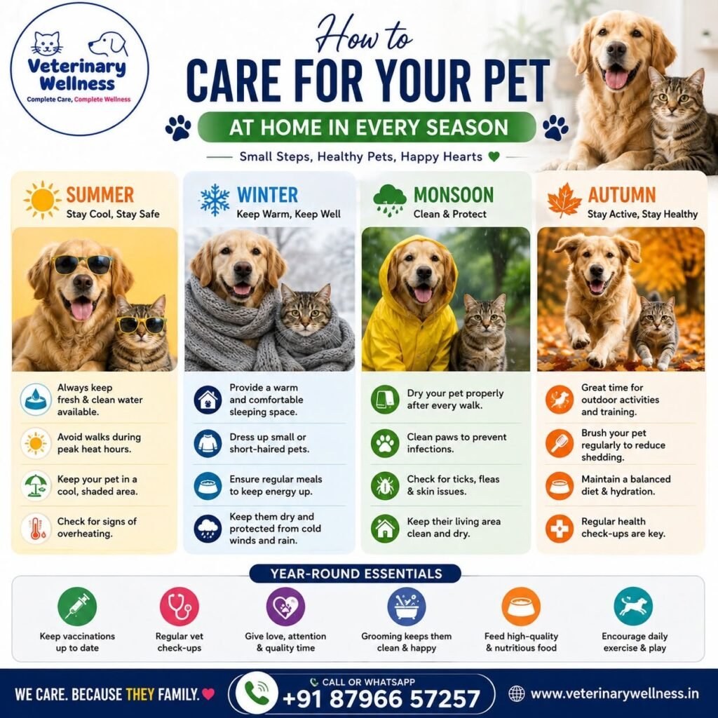 How to Care for Your Pet at Home in Every Season?